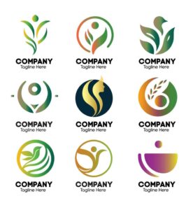 modern logo design collection set of company logo design concepts in vector
